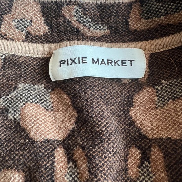 Pixie Market Leopard Cardigan - Picture 2 of 11